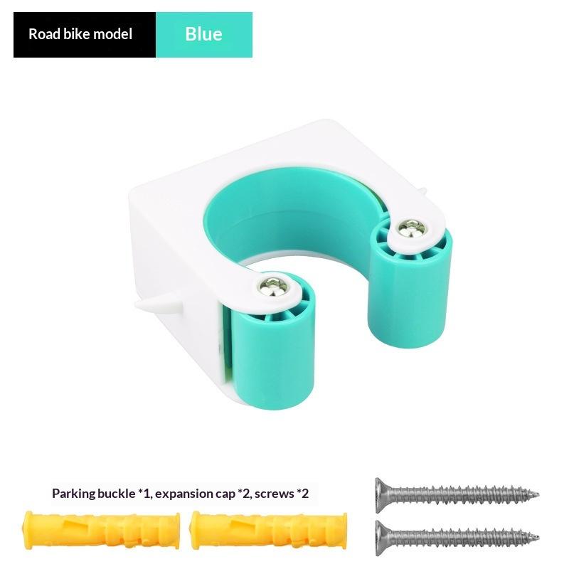 Compact Road Bike Tire Clamp Set with Space-saving Parking Hanger