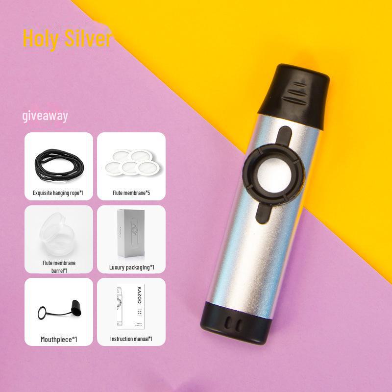 Премиальный металлический казу для легкого аккомпанемента на укулеле и гитаре