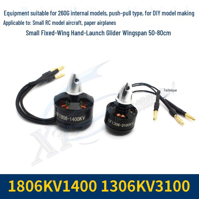 1306/1806 Brushless Motor for Small Fixed-Wing Model Aircraft and Delta Wing Gliders