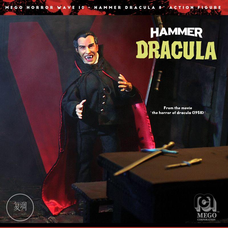 Mego Hammer Horror Movie Dracula 8-Inch Movable Hanging Card Gift