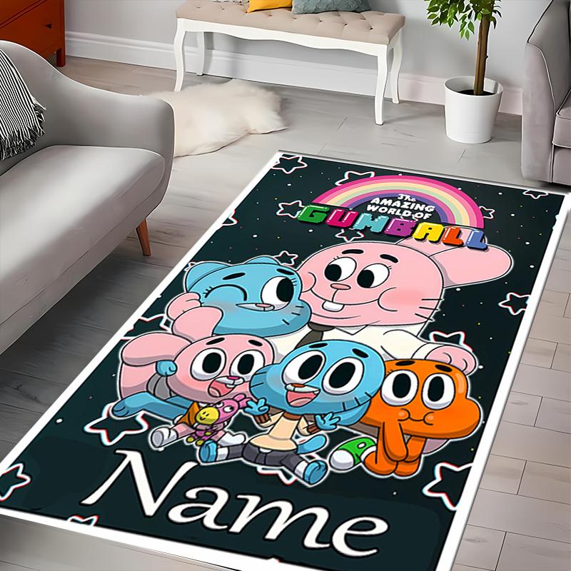 Custom personalization The Amazing World of Gumball Area Rug - Perfect For Kitchen, Bathroom,Laundry Room Decor Large Size Available,Gift All Seasons