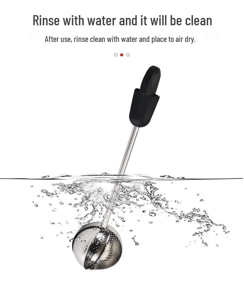 304 Stainless Steel Rotating Tea Infuser Ball - Creative Round Tea Brewer & Strainer Separator