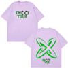 Rapper Feid VS Ferxxo Tour 2026 Print Tshirt Unisex Unisex Hiphop Tshirts Shortsleeved Casual Loose Cotton Oversized Tshirts