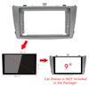 1/2Din Car DVD Frame Audio FittingAdaptor Dash Trim Kits Facia Panel 9inchFor Toyota Avensis T27 2008-2015Double DinRadio Player