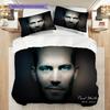 Paul Walker Tribute Set Threepiece Set 1 Duvet Cover 2 Pillowcase Without Core Bedding Set Duvet Cover And Pillowcase
