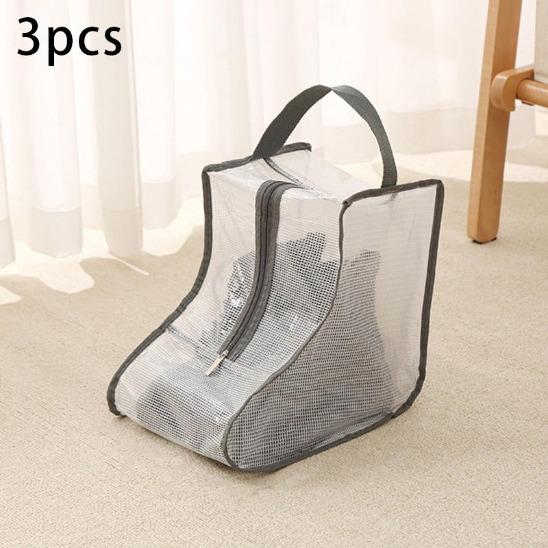 Household Transparent Short Boot Storage Bag Waterproof Dustproof Shoes Protection Bag Long Boots Pocket Moistureproof Container