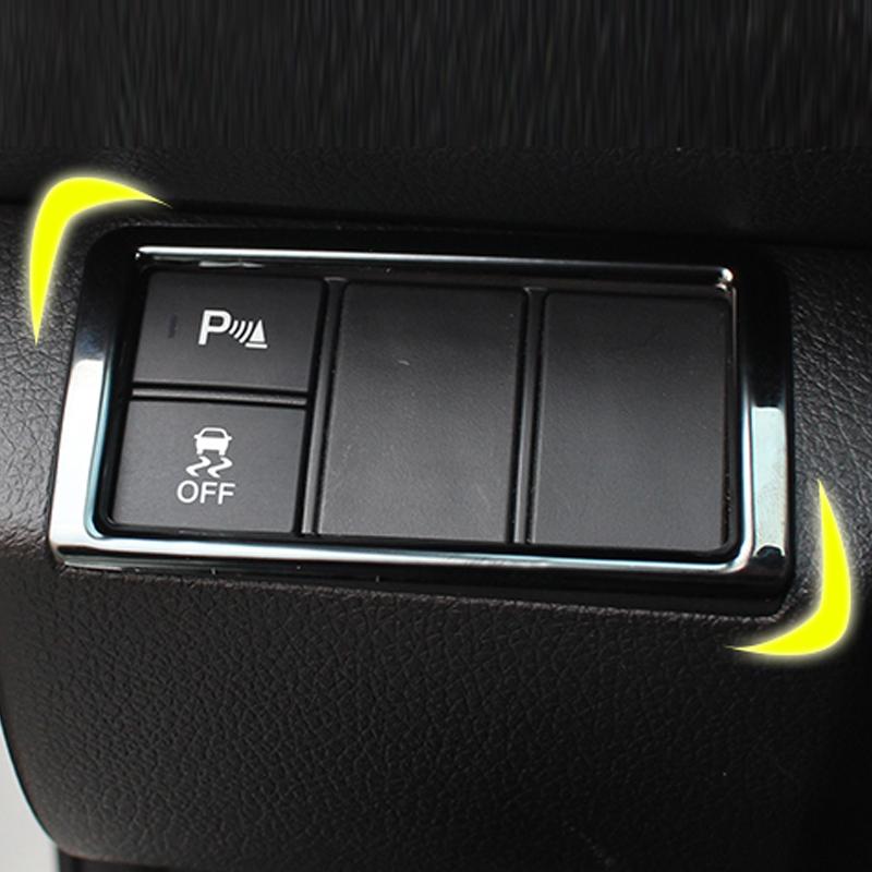 Чехлы на переключатели фар для Honda Civic 2016-10-го поколения, декоративные наклейки на рамку для салона автомобиля