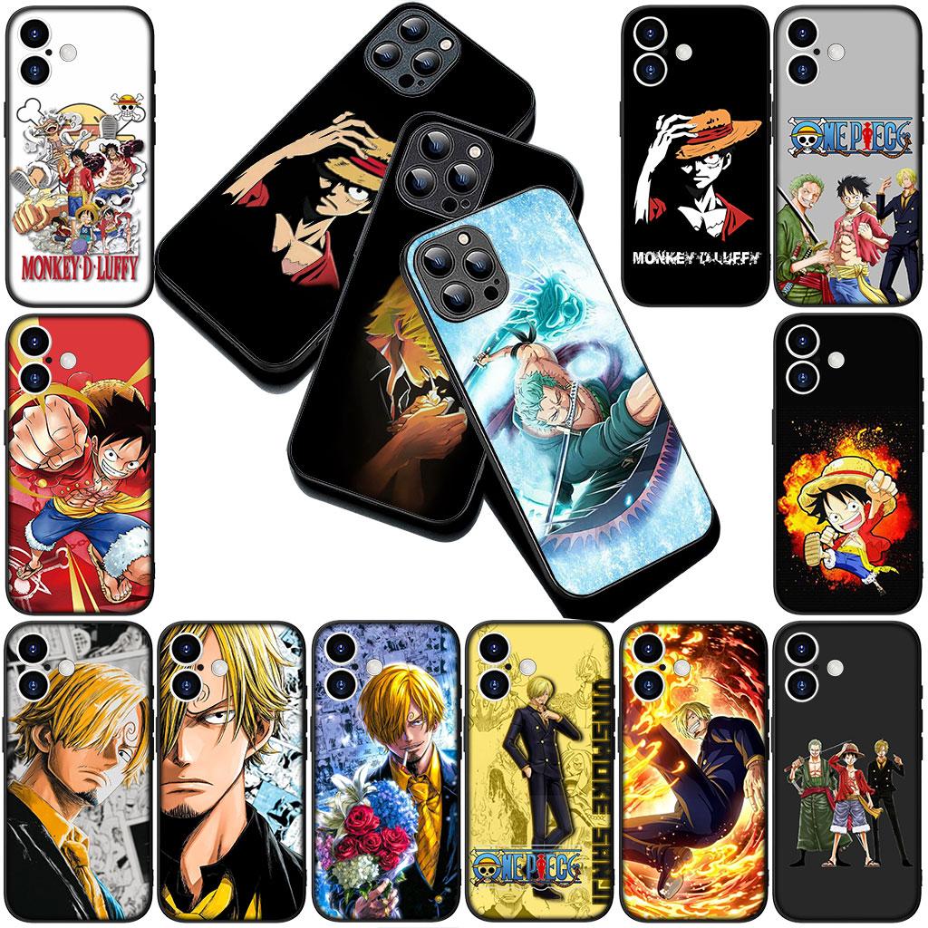 Phone Cover for Motorola Moto G86 G57 E14 E15 G14 G34 G35 G84 G24 A54 G15 Power E22 Case One Pieces Luffy Sanji Roronoa Zoro