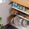 Transparent Kitchen Cabinet Organizer and Under-Sink Storage Box for Snacks and Sundries