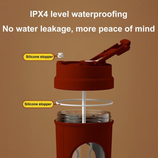 Герметичный портативный шейкер, электрическая кружка для кофе с самоперемешиванием, автоматическая кружка для смешивания, легко моющаяся бутылка, перезаряжаемая, для протеина, для офиса и спортзала, практичная