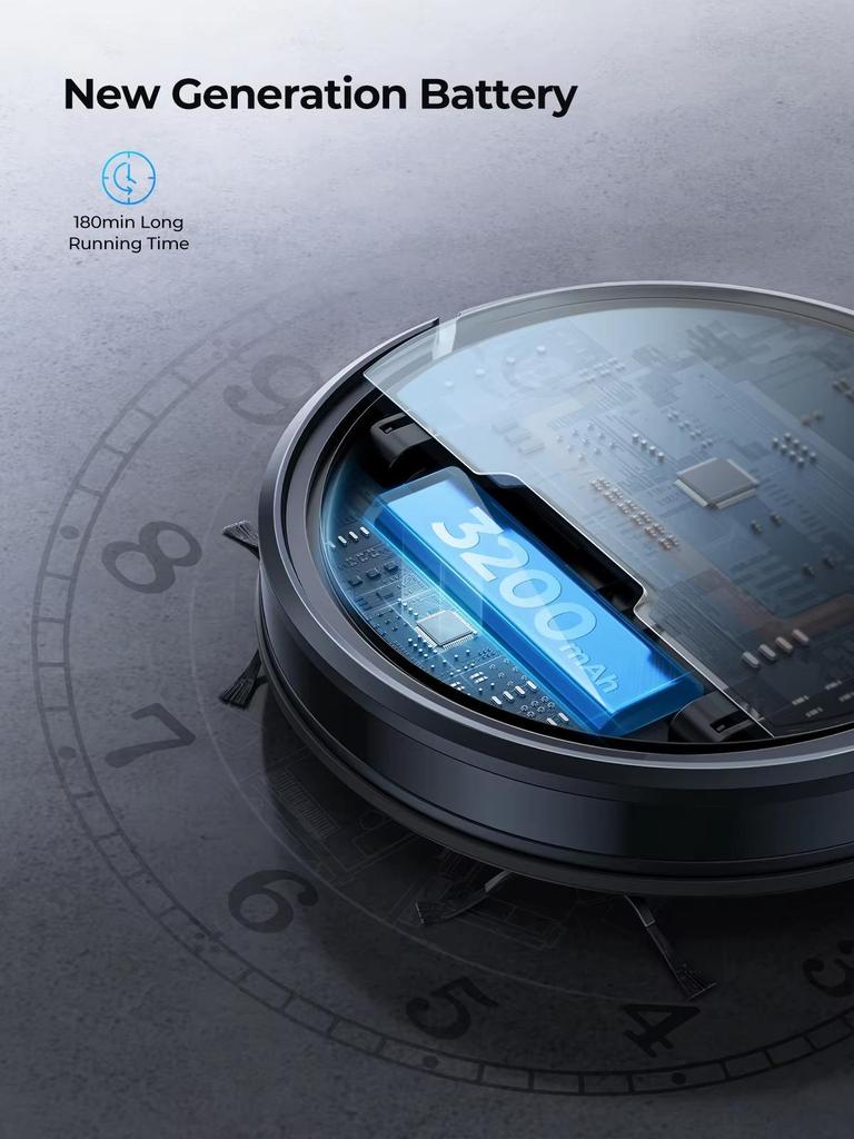 New Laresar Evol 3 intelligent Robot Vacuum 4500Pa Suction Sweeping Robots Multifunctional Intelligent Sweeping Robot with Auto Carpet Boost