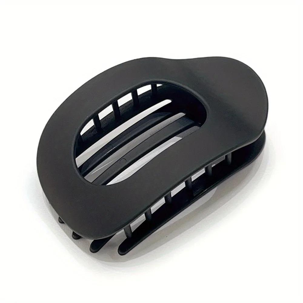 Модные овальные заколки-краб для волос для женщин, новый дизайн, леопардовый матовый, изогнутый, плоский, заколки для укладки, акриловые, лежачие, аксессуары для волос