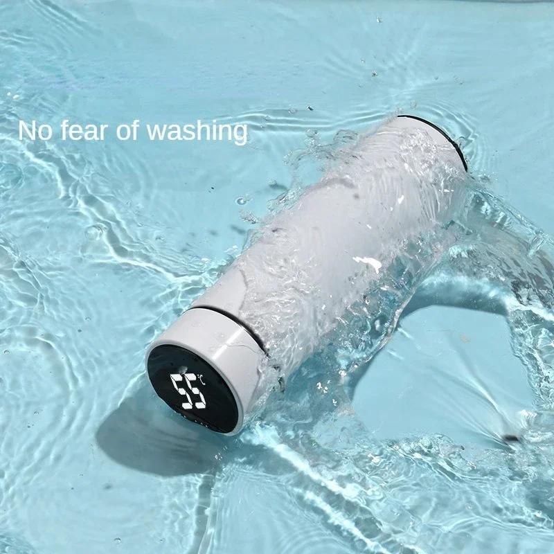 500 мл термос из нержавеющей стали с цифровым дисплеем температуры, светодиодный интеллектуальный стакан для измерения температуры, термос