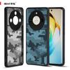 (Comes with wrist strap)IBMRS for Honor X50 Phone Case, Translucent Matte Shockproof Anti-Fingerprint Protective Cover Black Camo