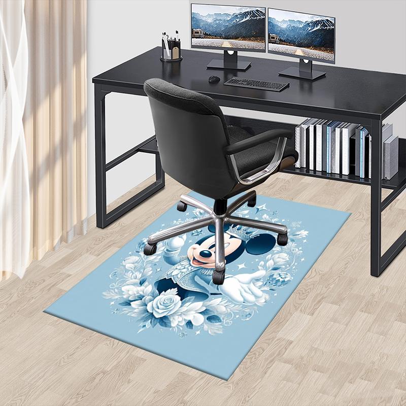 Mickey Mouse Winter Wonderland Carpet For Playroom Bedroom Living Room Sofa Home Decorkids Game Area Rug Nonslip Floor Mat