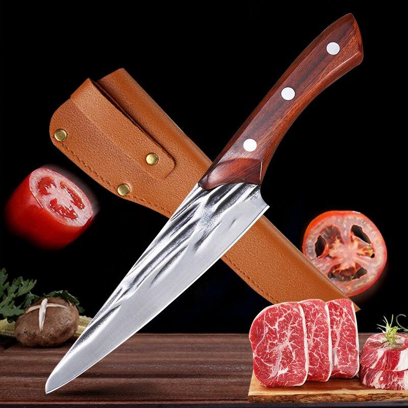 Кухонный нож, нож из нержавеющей стали ручной ковки, нож для обвалки, нож для мяса, японский нож для рыбного филе, нож шеф-повара