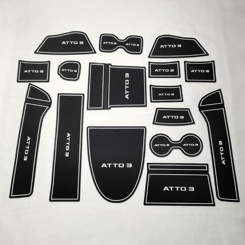 Коврик для дверных пазов автомобиля для BYD ATTO 3 2022 2023, противоскользящий коврик, резиновый коврик для ворот, автоинтерьер