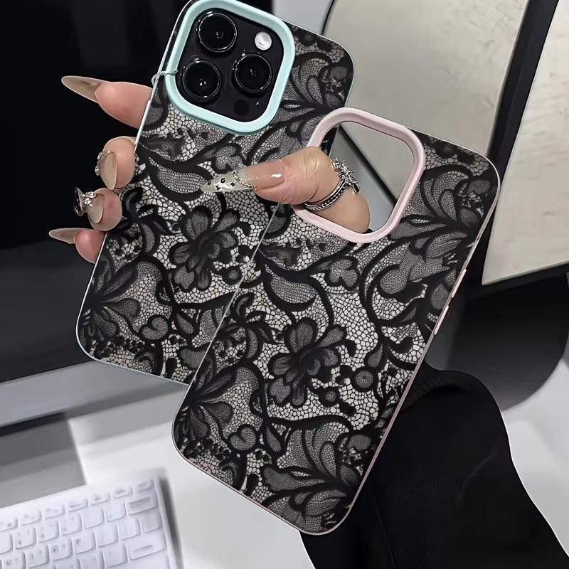 Сексуальный чехол для телефона с кружевным узором для iPhone 17 Pro 16 15 14 13 12 11 Pro Max XS XR 17 Air 16E Мягкая силиконовая накладка