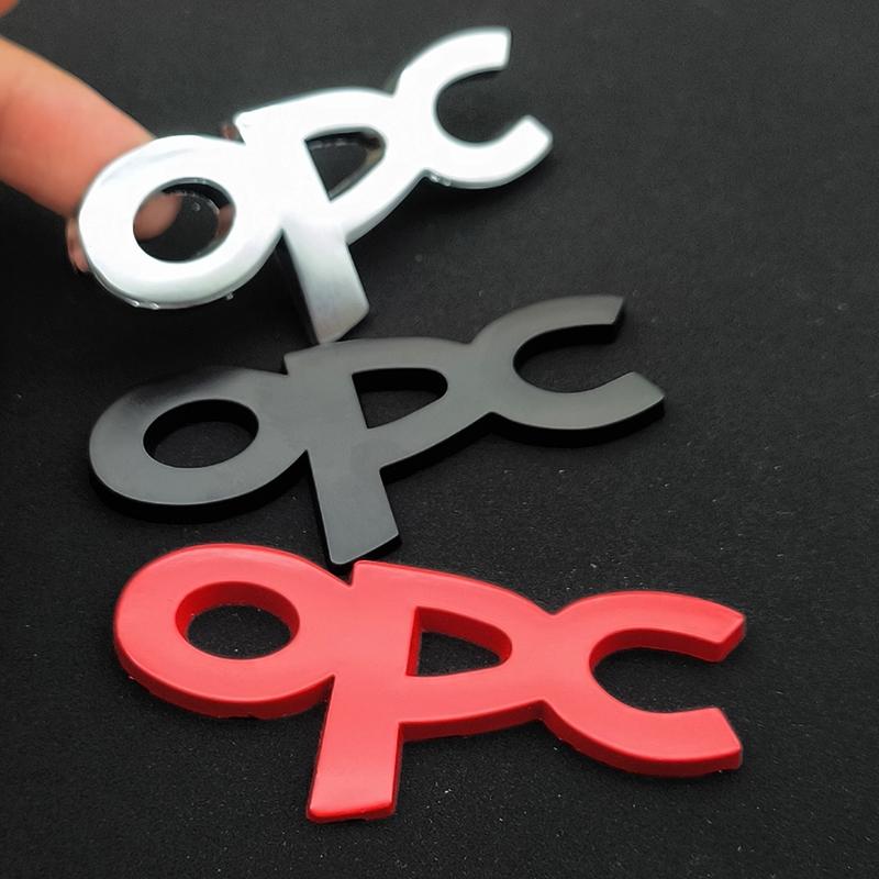 3D Металлический Логотип OPC Значок Решетки Радиатора Автомобиля Задняя Наклейка Для Opel Astra G H J K Corsa D Zafira B Insignia Mokka Regal АксессуарыP10