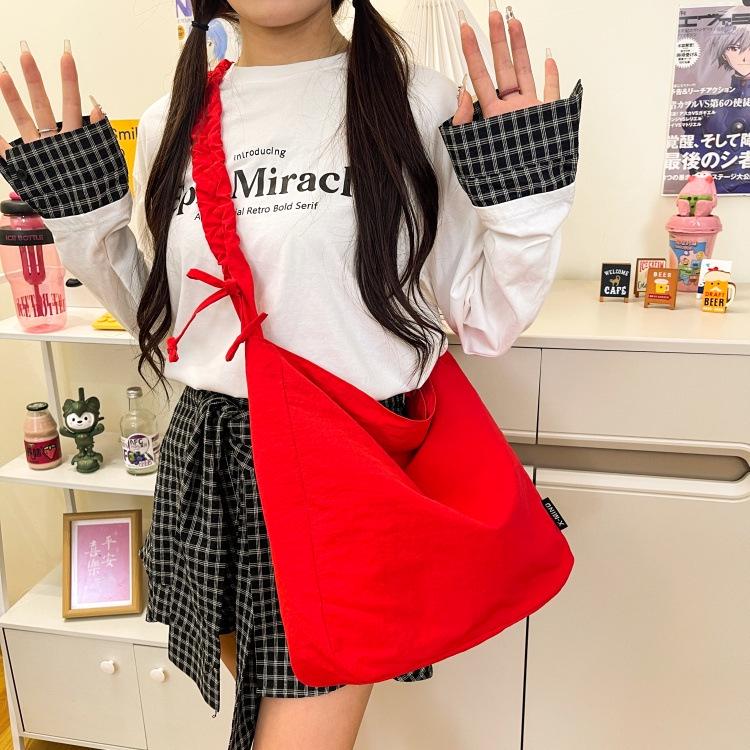 2025 Women's Large Capacity Pleated Tote: Casual Drawstring, Single Shoulder, Crossbody Bag