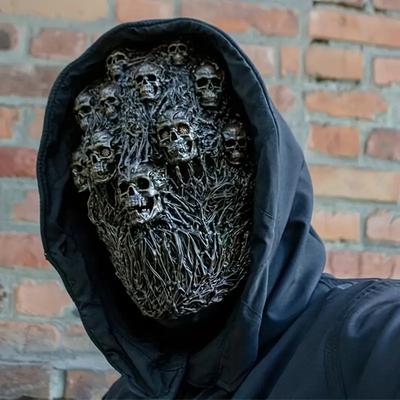 Страшная маска скелета на пару, шлем-череп для косплея на Хэллоуин и маскарадных вечеринок - Идеальный подарок для мужчин