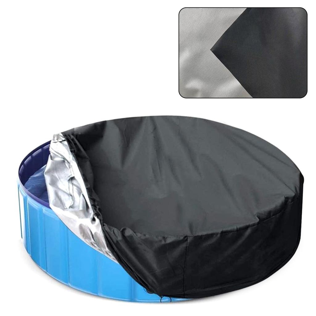 Heavy Duty 10FT Round Pool Cover Heavy Duty Waterproof Round Pool Cover for Above Ground Pool Windproof Rope Dustproof