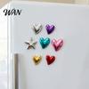 Star Design Fridge Magnet 10Pcs Vintage Love Heart Refrigerator Shape Decorative Kitchen Memo Notes Photo Holder for Home Office Magnetic