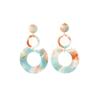 Простой Атмосферный Модный Дизайн Высококачественные Серьги-Цепочки Конфетных Цветов Женские Дофаминовые Цвета Серьги-Гвоздики