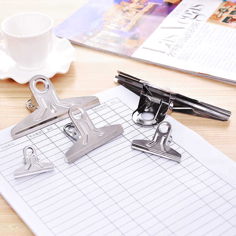 6pcs Stainless Steel Clip Food Bag Sealing Clip Reusable Heavy Duty Stainless Steel Clips Multipurpose Air Tight Seal Clip Office School Home Kitchen