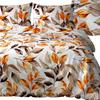 Bedding set 200x220 satin 100% cotton Leaves pattern Exclusive
