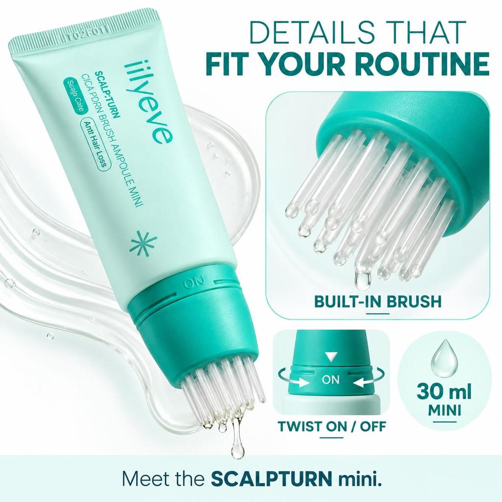 ilyeve SCALPTURN Cica PDRN Scalp Serum Mini  30ml