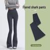 Расклешенные брюки Shark из бархата с высокой талией - женские брюки для йоги и спорта на осень/зиму 2025 года