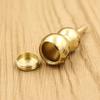 Traditional Chinese Natural Feng Shui Brass Gourd Brass Mental Golden Wu Lou Health Enhance Luck Ornament Home Decor