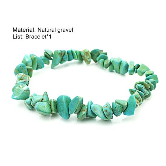Irregular Shape Stone Bracelet Natural All-match Women Elastic Rope Bracelet Hand Decor