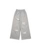 Gillaakaibeu Stitched Bold Logo Sweat Pants_Grey