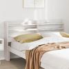 VidaXL Headboard with Shelves White 140 Cm Solid Pine Wood, Wooden Headboard, Headboard with Storage, Head of 850951