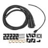 8.5mm 180 Degrees  Sparking Plug Ignition Wire Set Spark Plug Wires with Dustproof Cap Replacement for Chevy 8 Cylinder