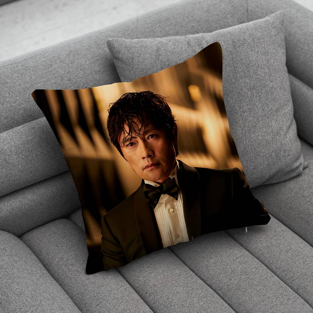 LLee Byung Hun Pink Bow Pillow Case Pillowcase Home Sofa Cushions Car Cushions Pillowcover Office Pillowshell Pillow