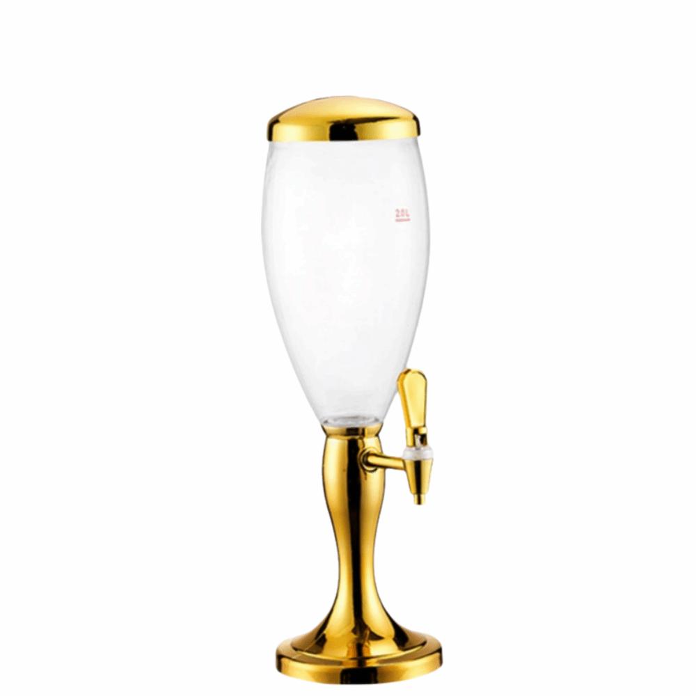 with Icicles Beer Dispenser Dual-Head Faucet Beverage Machine Creative Drink Holder Hotel Use