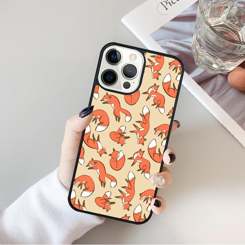 Чехол для телефона с рисунком рыжей лисы для iPhone 17 Air 16 15 14 Max Plus 11 12 13 Pro Max Чехол для телефона coque
