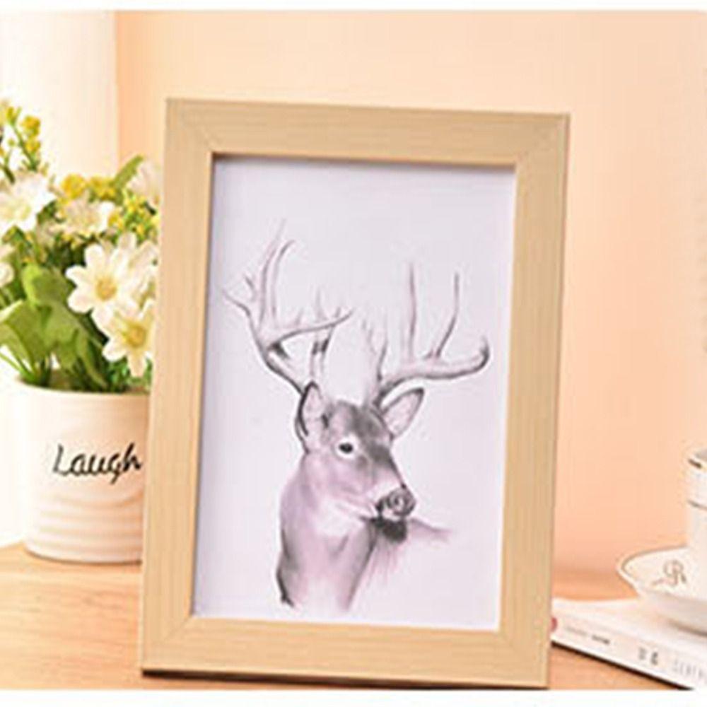 Simple Colorful Photo Frame Multi Size Drawings Picture Frame Handcraft DIY Display Holders Decoration