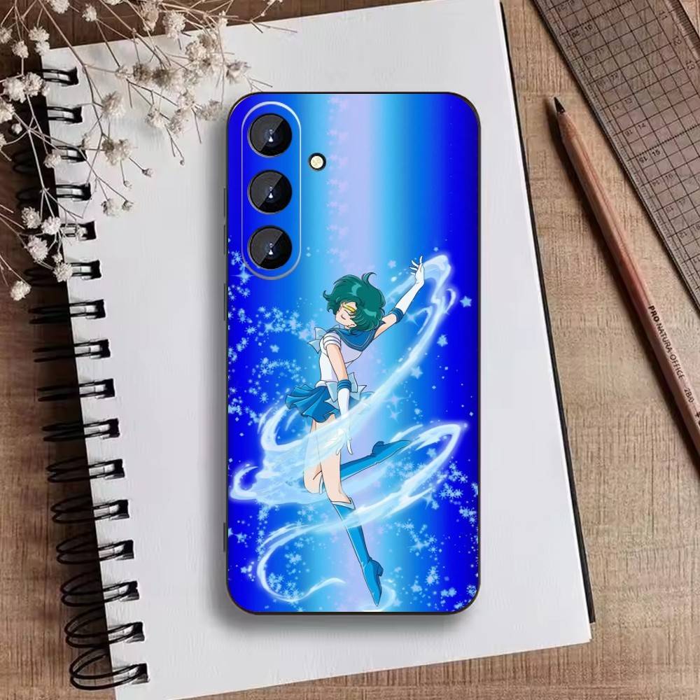 Мультяшный Чехол для Телефона F-Sailor M-Moons Для Samsung Galaxy A73,A72,A71,A70,A52,A51 Другие Мягкий Черный Чехол
