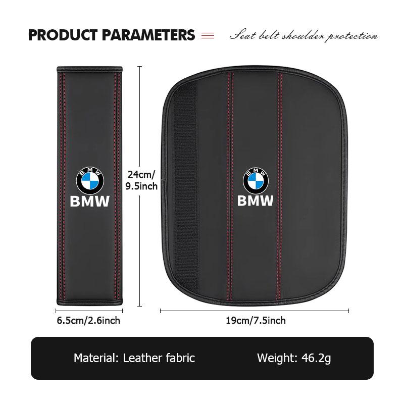 Автомобильный кожаный ремень безопасности Наплечная накладка Защитная подушка или аксессуар для BMW X1 X3 X4 X5 X7 G20 G38 F20 F39 F48 E46 E60 E36 E39 E90