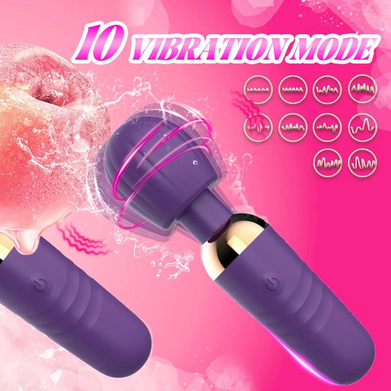 Powerful AV Vibrator  for Women Nipple Clitoris Stimulator Magic-Wand Dildo  G spot  Massager Female Masturbator Adult Sex Toys