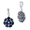 Silver Pendant with Sapphire 2.875ct (2042167)