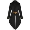 Men's Steampunk Coat Tuxedo Medieval Costume Gothic Victorian Frocker Uniform Party Retro Casual Halloween Tailcoat Jackets