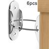 Набор крепежа против опрокидывания из 6 шт. из нержавеющей стали для мебели, шкафов с металлическими кронштейнами и стальными тросами для предотвращения риска опрокидывания