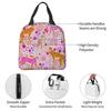 Cheetah's In A Rainbow Insulated Lunch Bag for Kids School Cooler Thermal Food Box Tote Portable Lunch Boxes Container