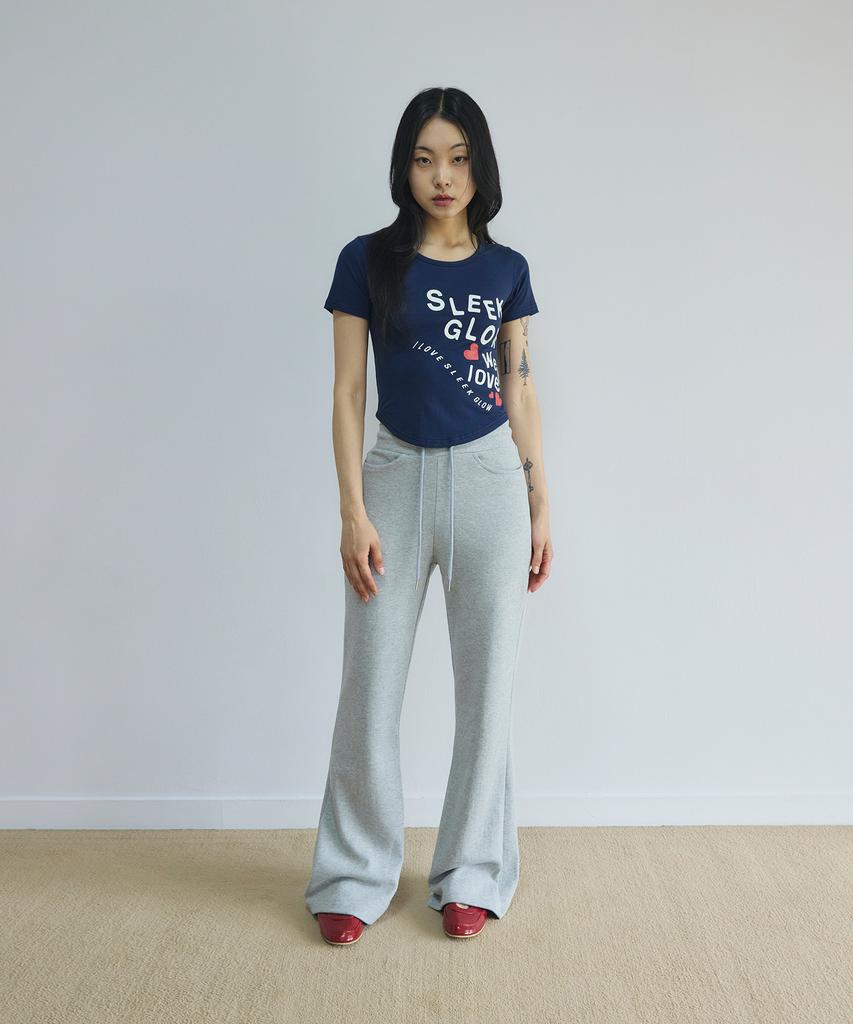 Спортивные брюки Seulliggeullou Bootcut с логотипом [Серый]