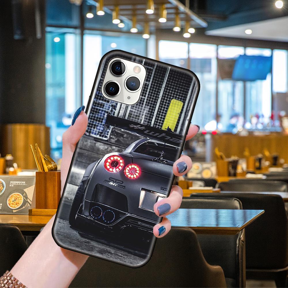Чехол для телефона Apple IPhone 13 12 11 Mini Pro MAX SE X XS XR 8 7 6 S Plus черный чехол Funda мягкий силиконовый чехол Hoesjes Car GTR